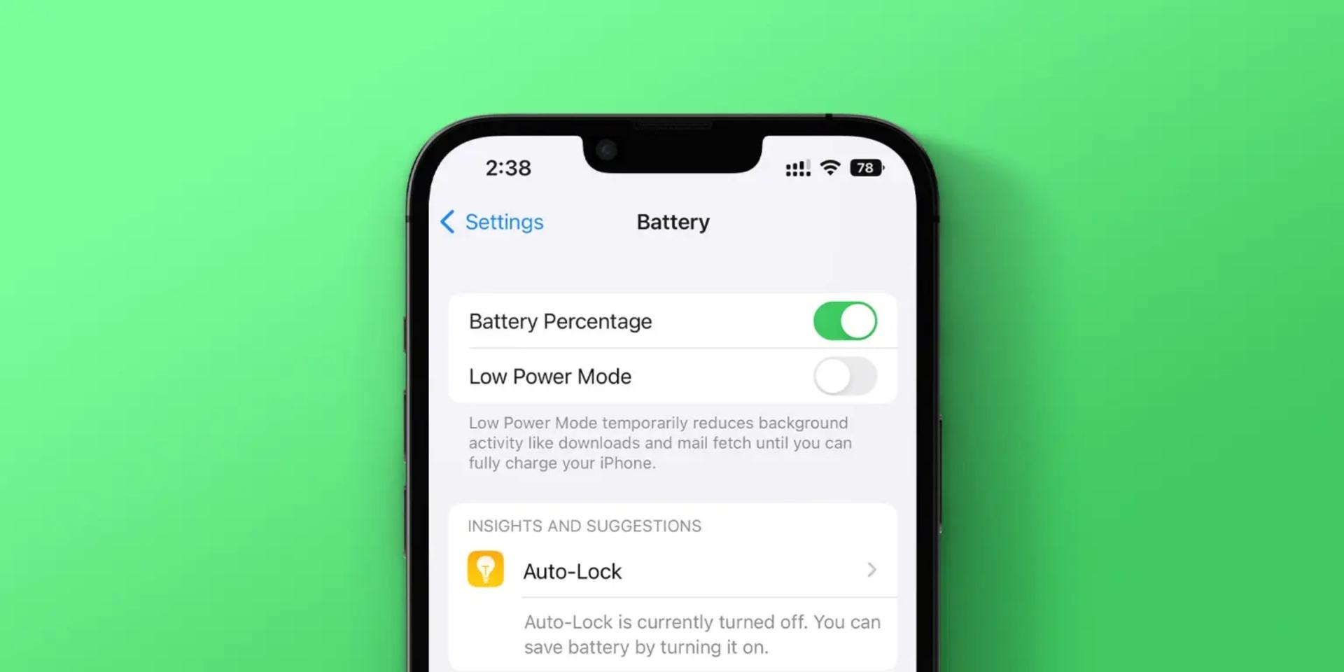 نماد باتری جدید iOS 16