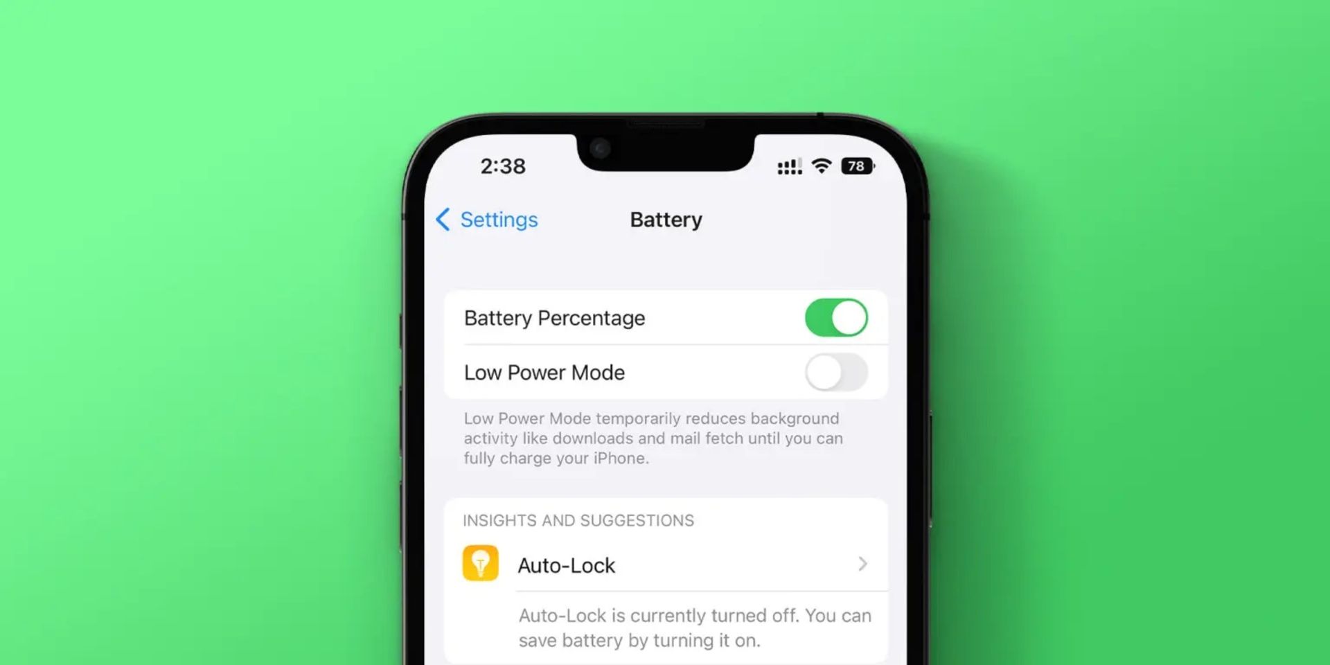 نماد باتری جدید iOS 16