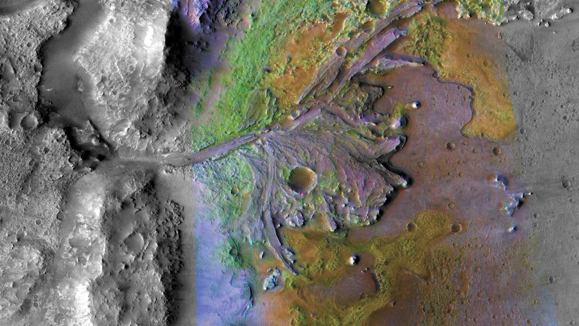 Yezro Crater, the place of Mars rover Perseverance's discoveries