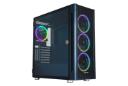 نمای نیم رخ جلو و درب شیشه ای سمت چپ کیس کامپیوتر مستر تک S400