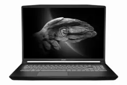 نمای جلو لپ تاپ ام اس آی Creator M16 A12UC