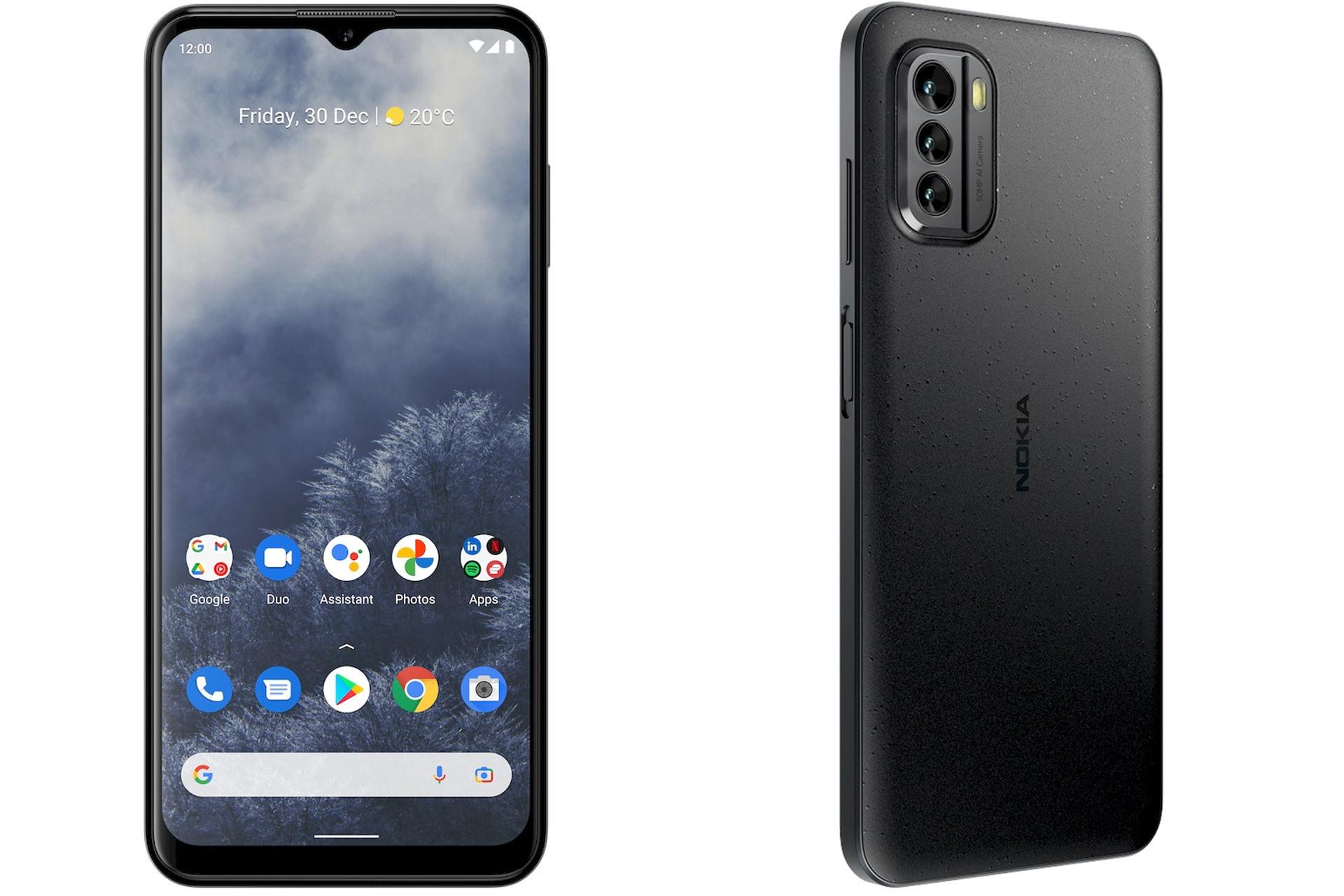 مدل مشکی گوشی نوکیا Nokia G60 نمایشگر و پنل پشتی