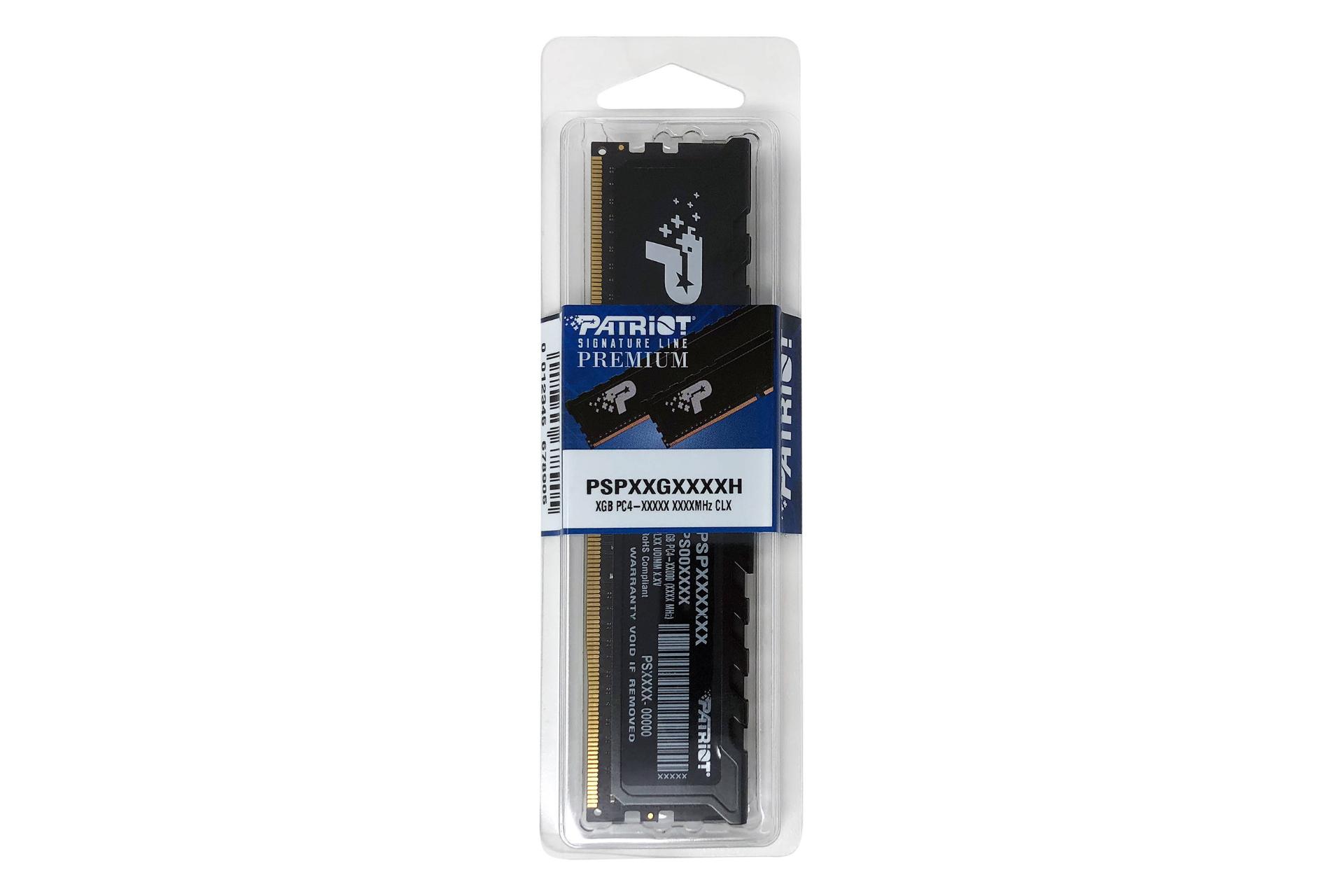 نمای پک رم پاتریوت Signature Premium ظرفیت 8 گیگابایت از نوع DDR4-2666