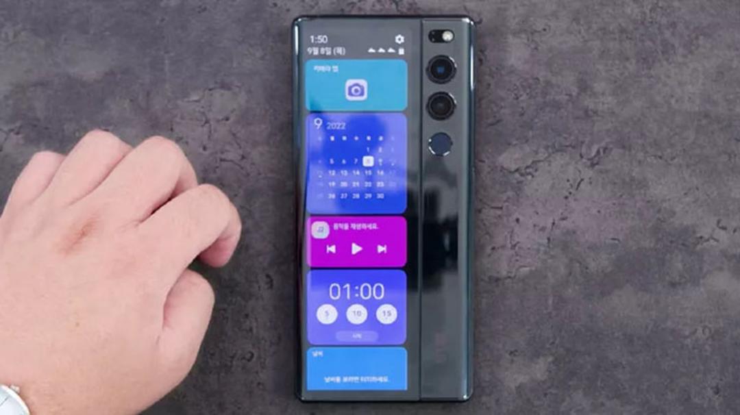 گوشی رول‌شدنی ال جی LG Rollable Phone