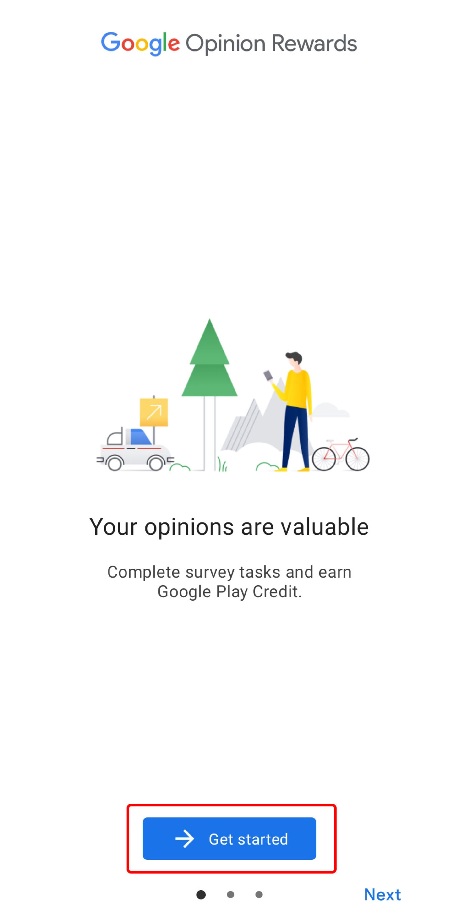 راه اندازی Google Opinion Rewards