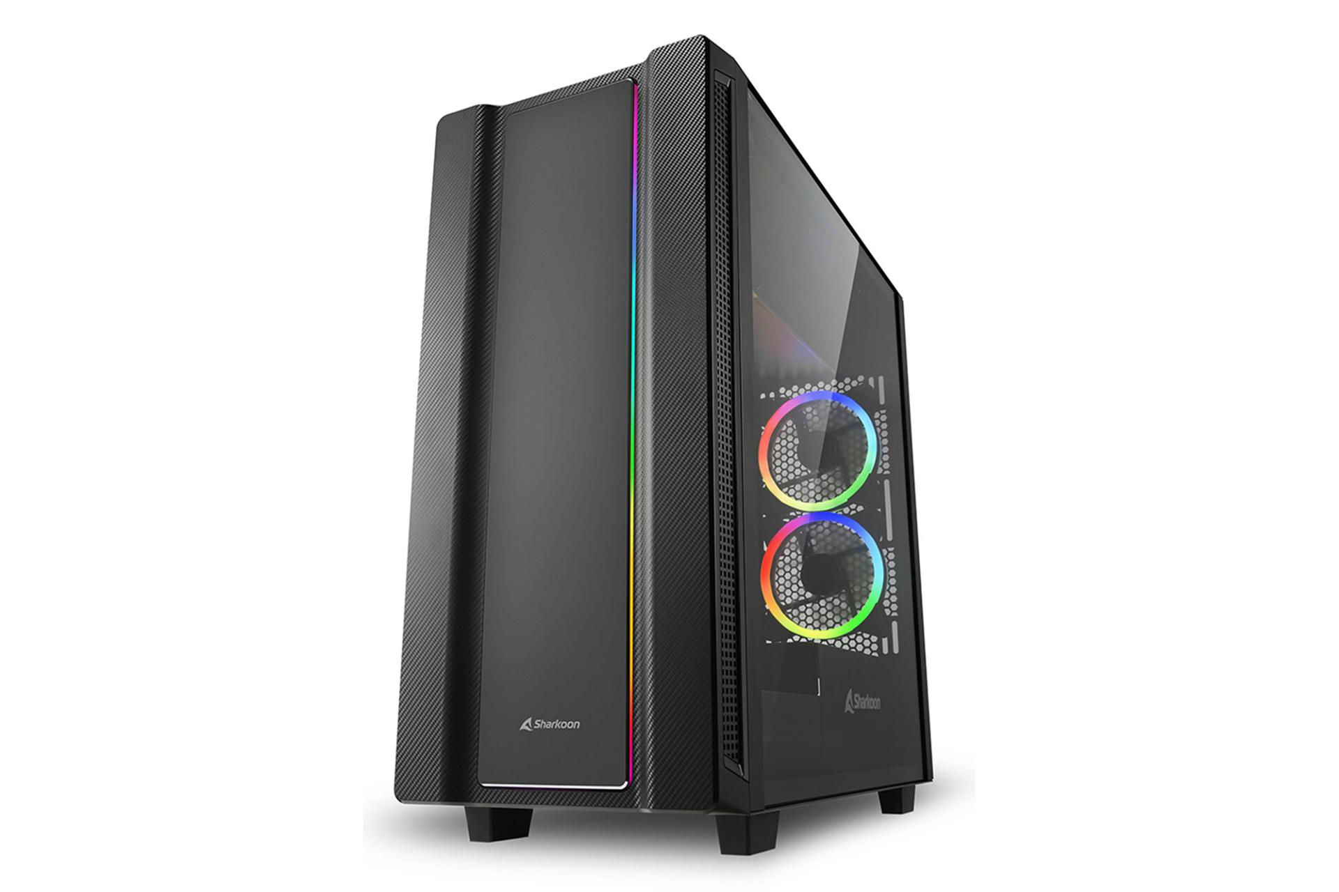 نمای نیم رخ جلو و سمت راست کیس کامپیوتر شارکن REV220