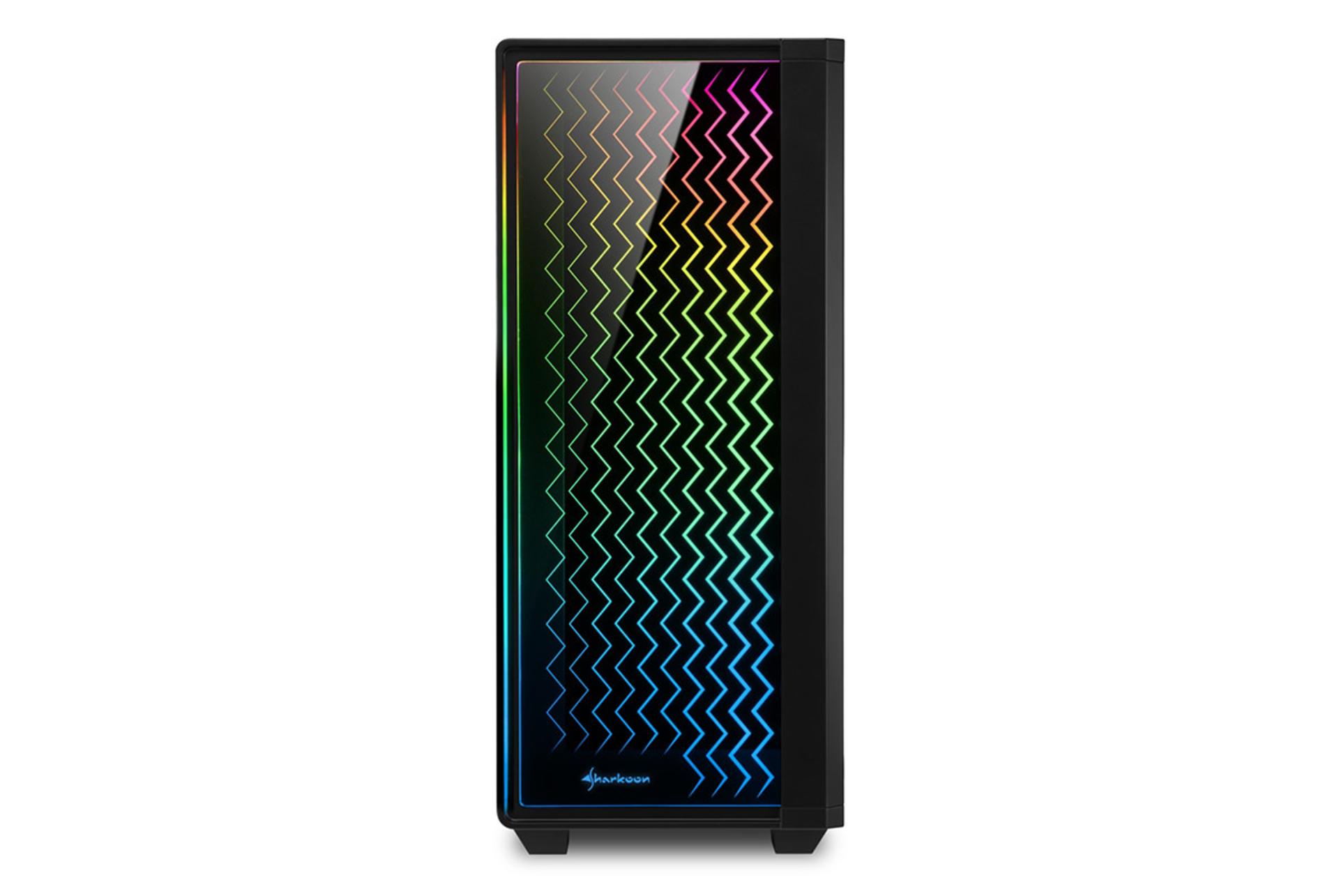 نمای روبروی کیس کامپیوتر شارکن RGB LIT 200