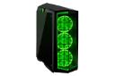 نمایش نور سبز فن های جلوی کیس کامپیوتر سیلور استون PM01-RGB 