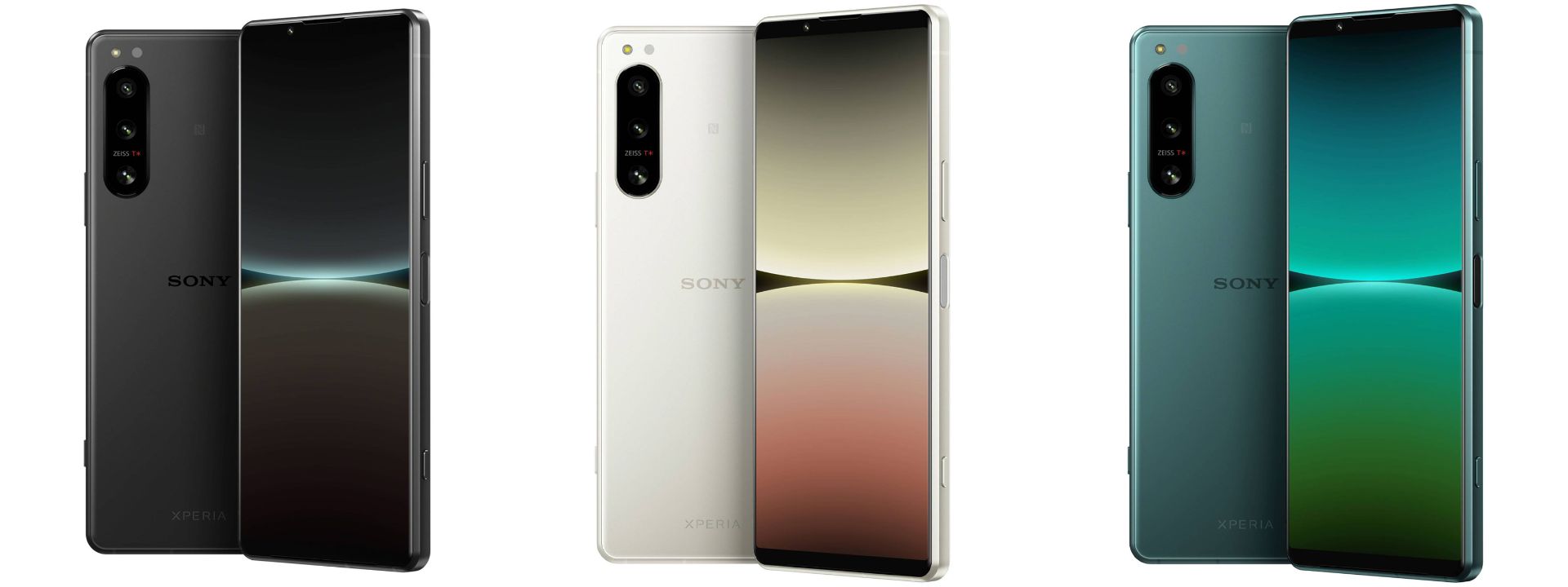 تمام رنگ های گوشی اکسپریا 5 مارک 4 سونی Sony Xperia 5 IV از نمای پشت و جلو