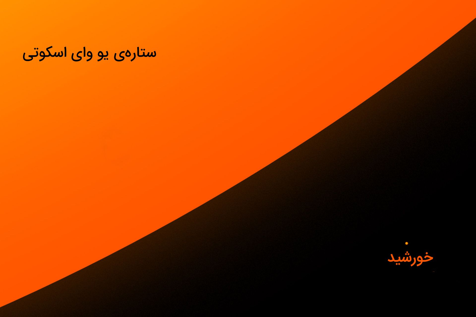 مقایسه ابعاد یو وای اسکوتی UY Scuti بزرگ ترین ستاره کیهان با خورشید Sun