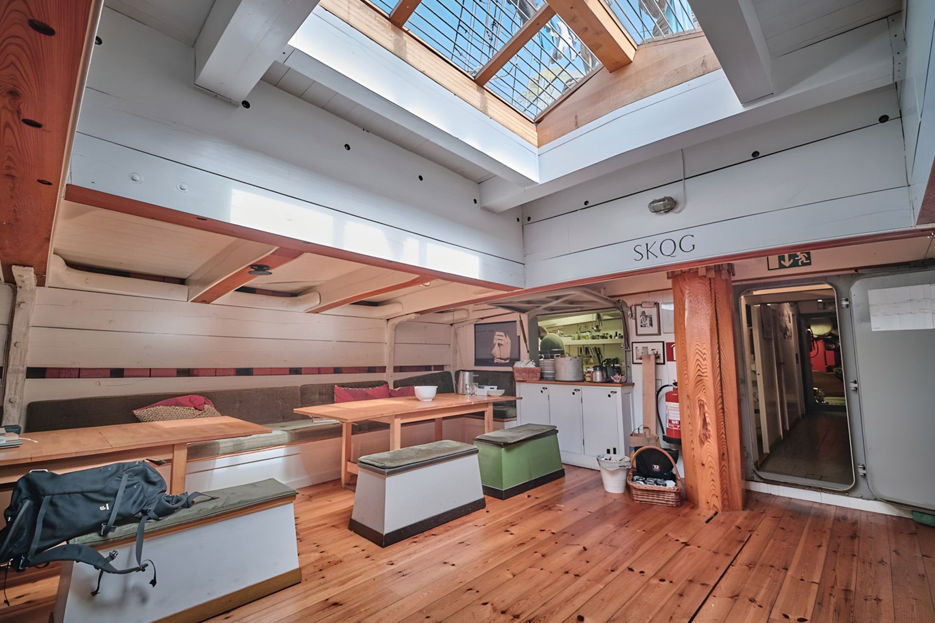 نمای داخی کشتی بادبانی وگا