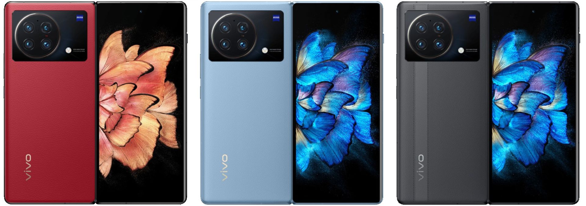 رنگ بندی گوشی ویوو ایکس فولد پلاس Vivo X Fold+ نمای پشت و جلو