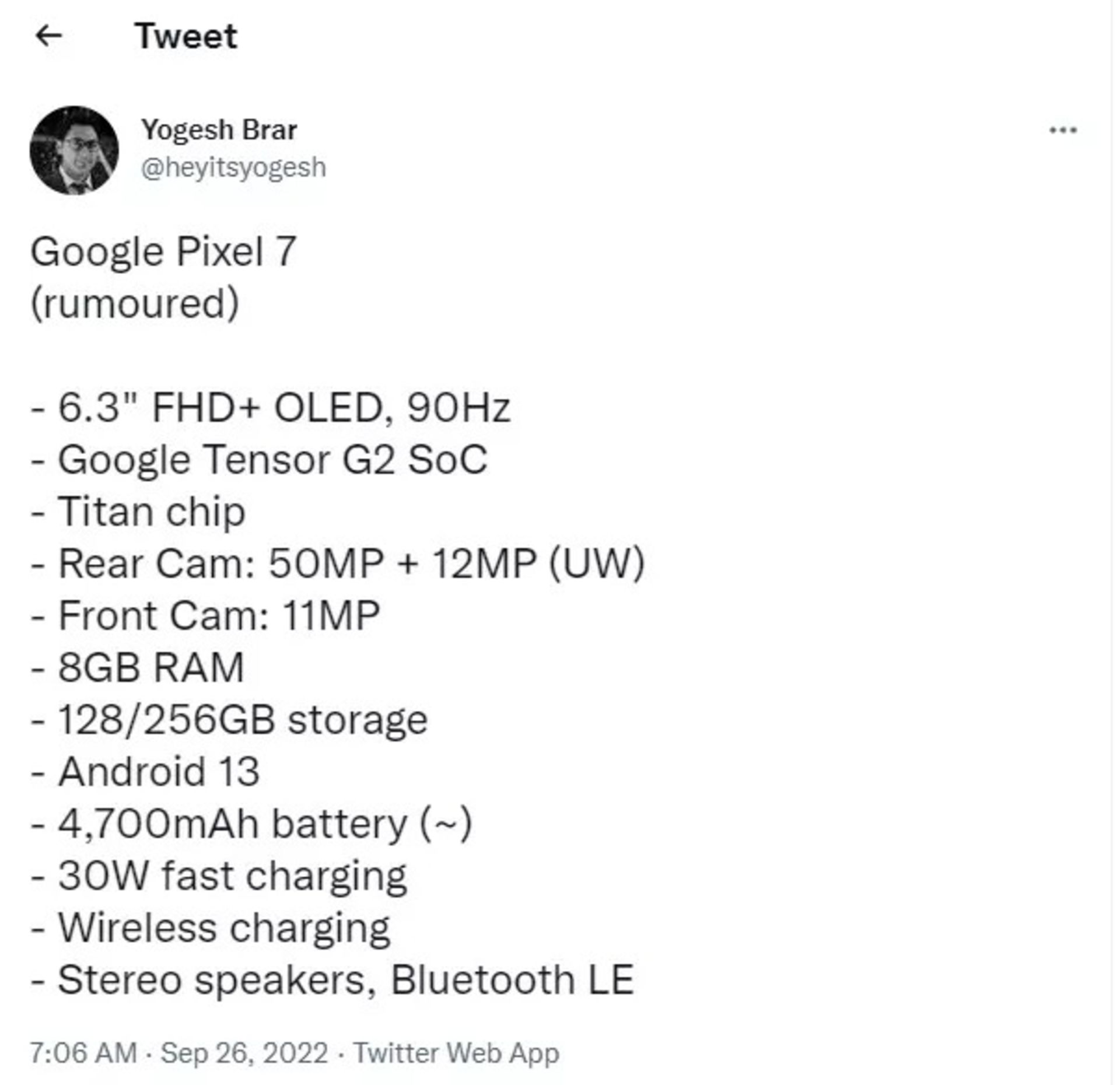 yogesh-brar-pixel-7-specs-twitter