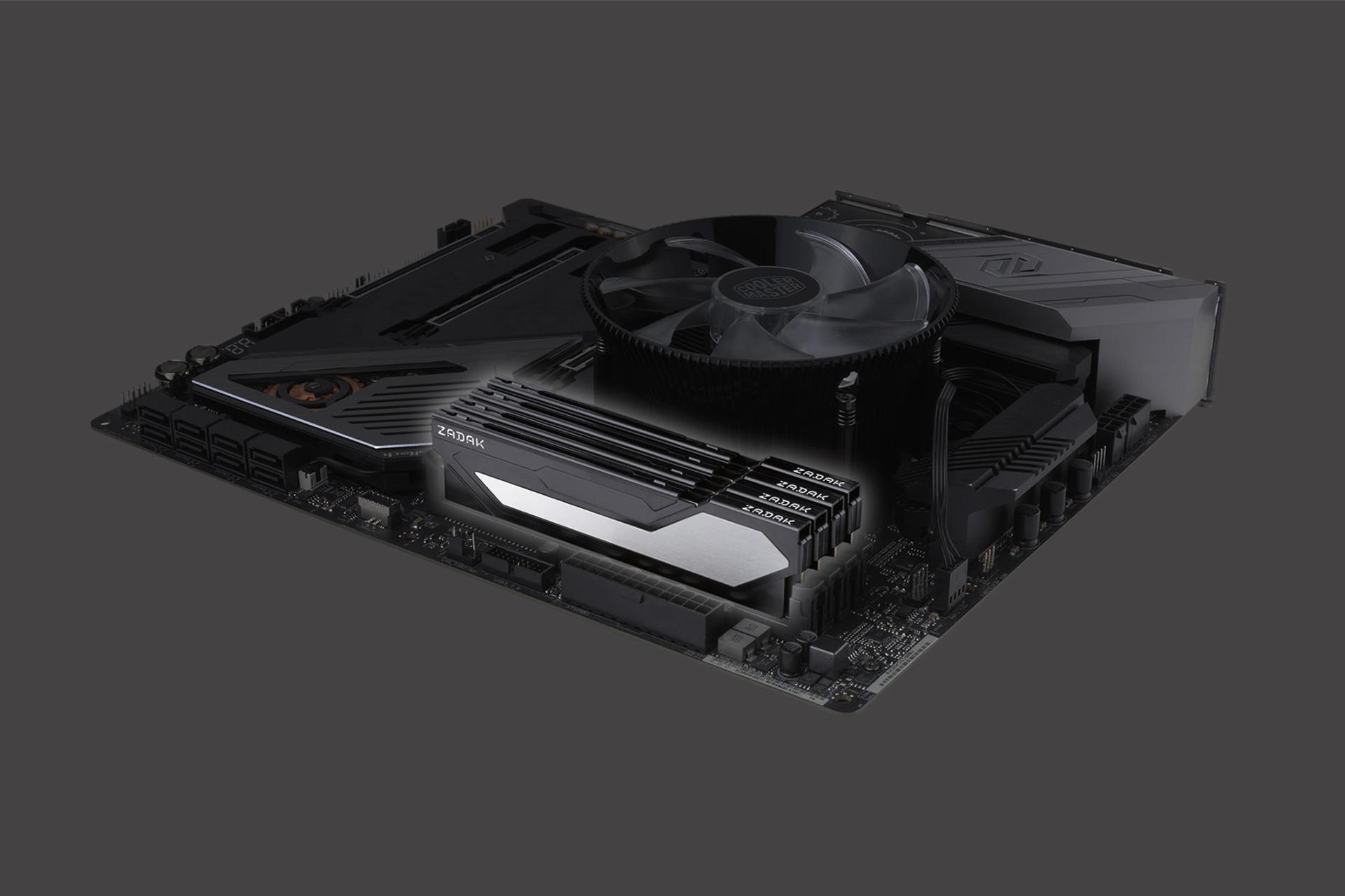 نمایش رم زاداک TWIST ظرفیت 16 گیگابایت از نوع DDR4-3200 روی مادربرد
