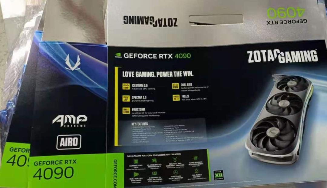کارتن کارت گرافیک Zotac RTX 4090 انویدیا