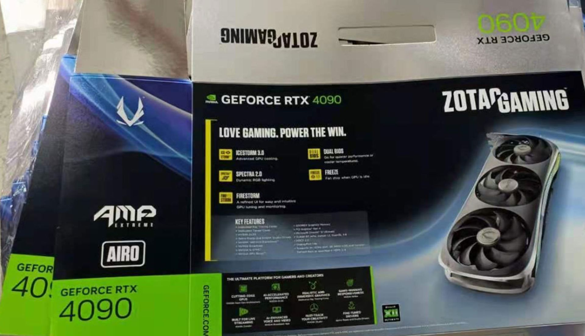کارتن کارت گرافیک Zotac RTX 4090 انویدیا