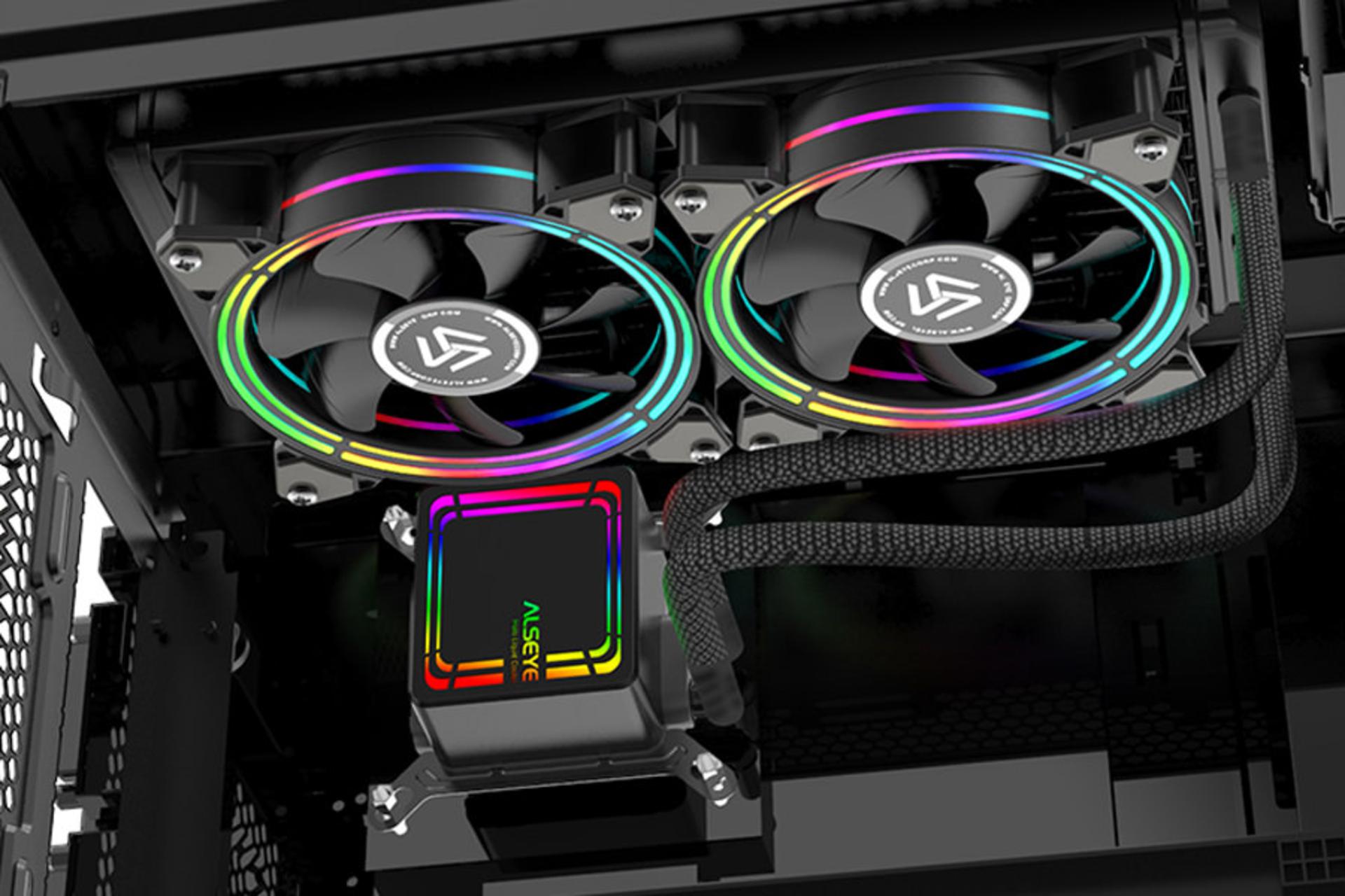 خنک کننده مایع الس آی HALO H240 داخل کیس