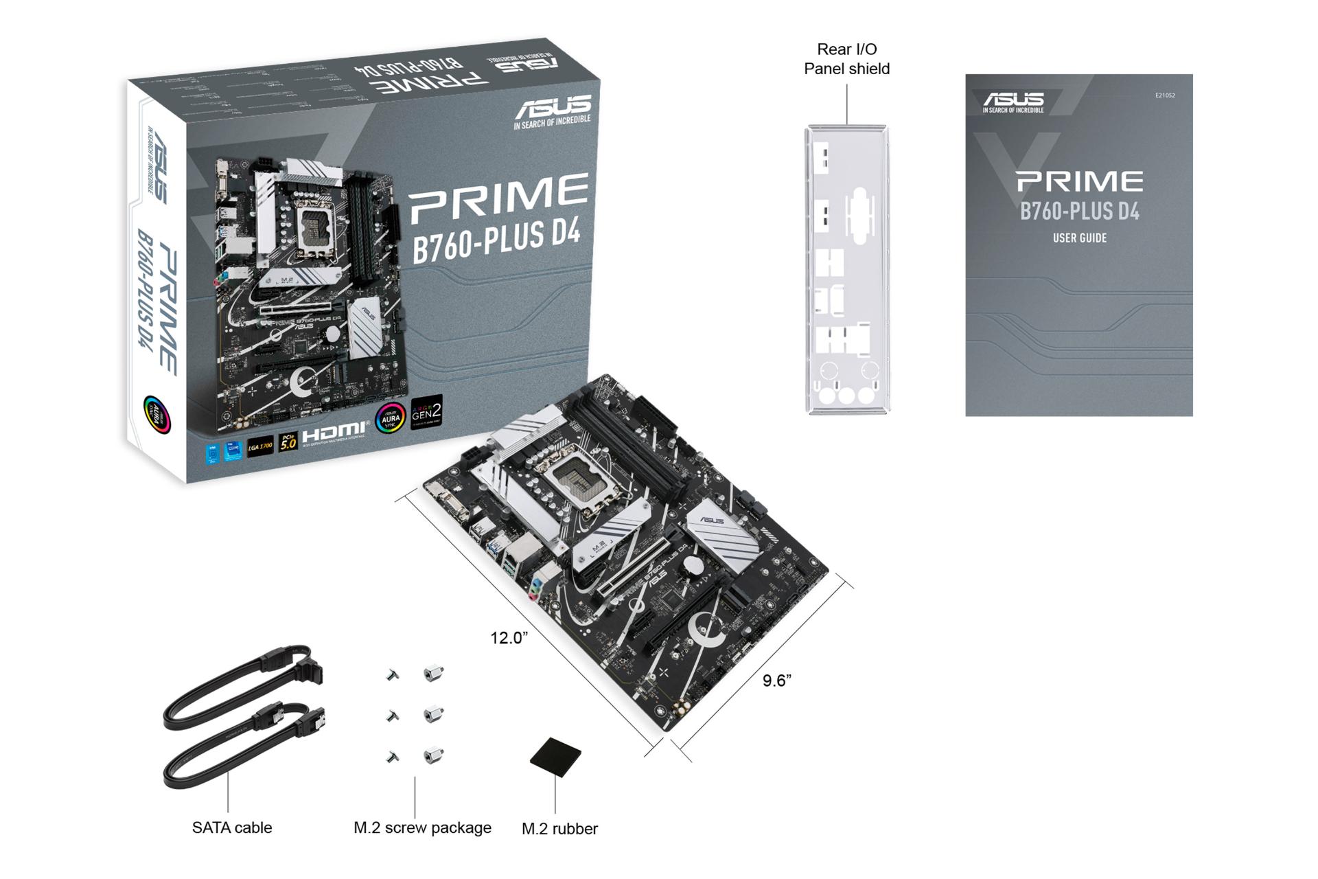 اقلام همراه مادربرد ایسوس ASUS PRIME B760-PLUS D4