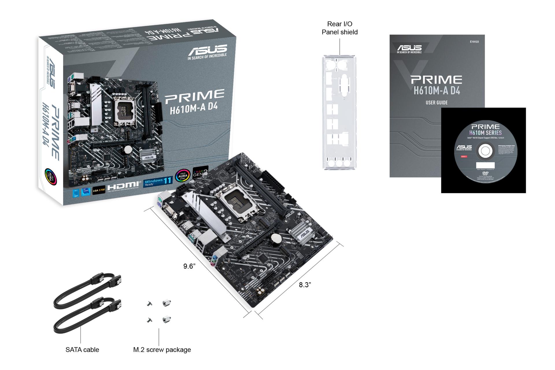 اقلام همراه مادربرد ایسوس ASUS PRIME H610M-A D4