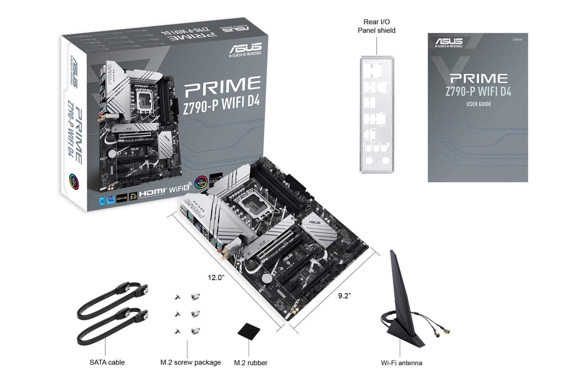 اقلام همراه مادربرد ایسوس ASUS PRIME Z790-P WIFI D4