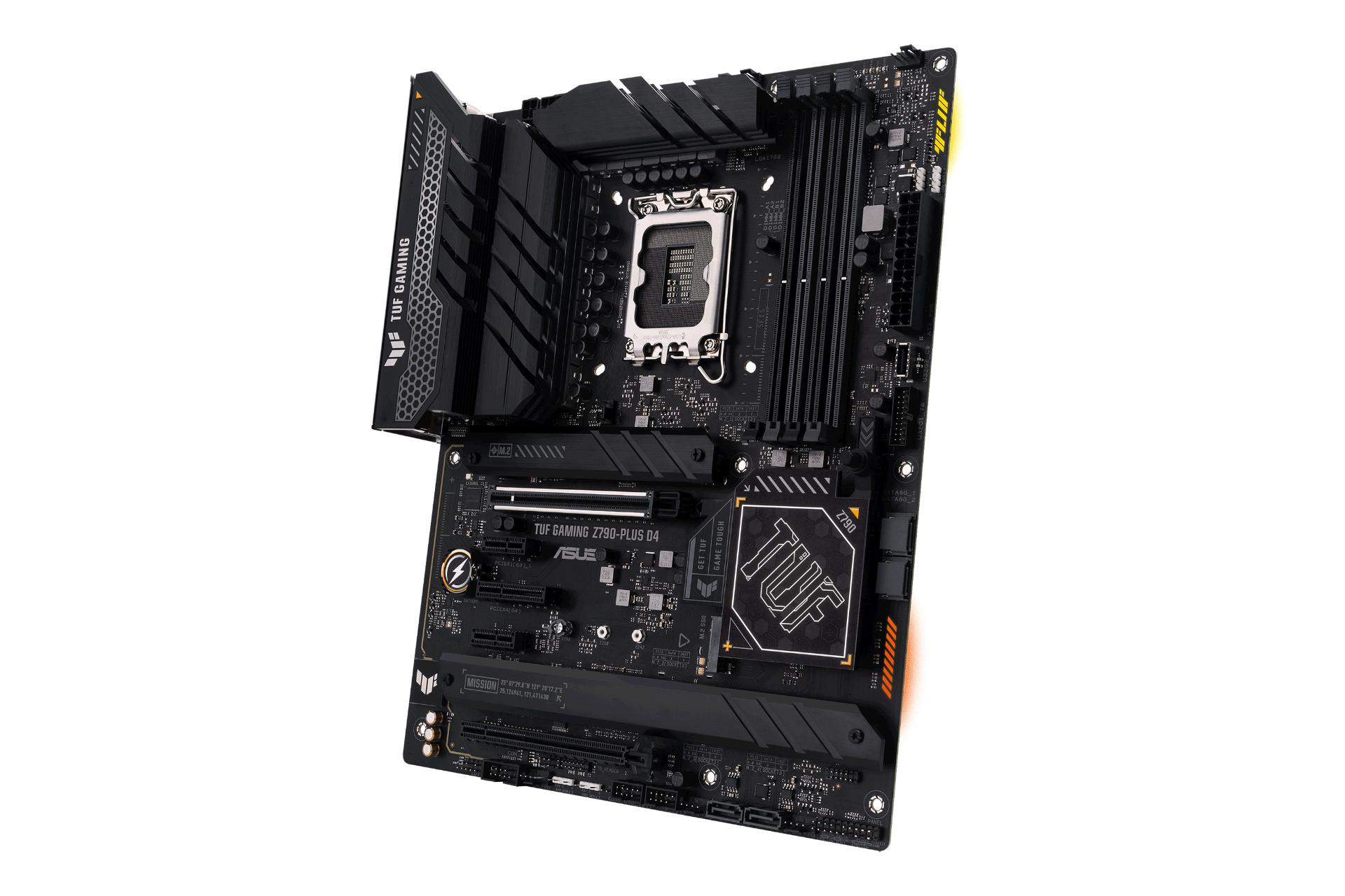 نمای کناری مادربرد ایسوس ASUS TUF GAMING Z790-PLUS D4