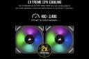 سرعت چرخش فن در خنک کننده مایع کورسیر H100i RGB PLATINUM