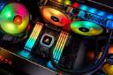 خنک کننده مایع کورسیر H100i RGB PLATINUM داخل کیس