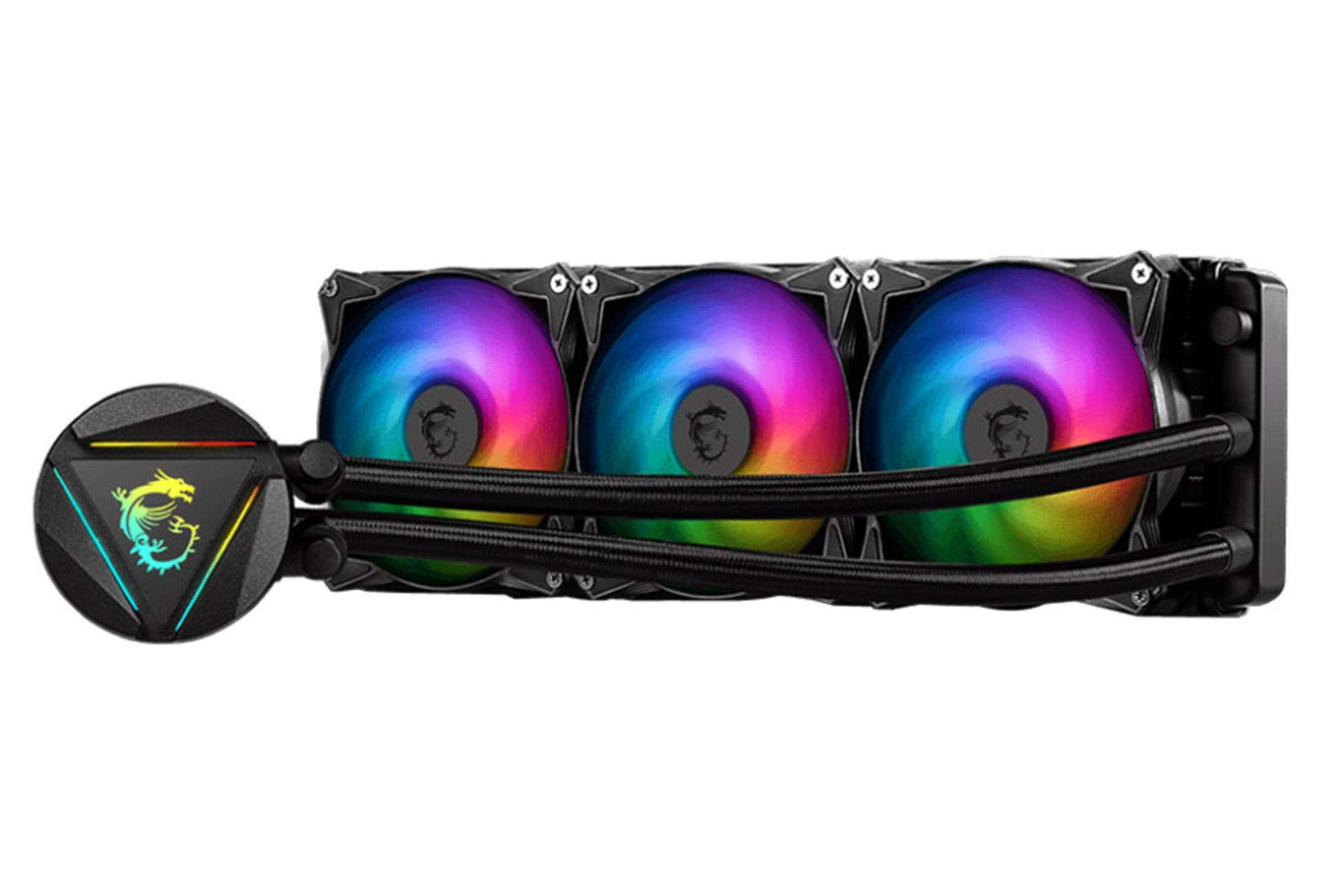نمای راست خنک کننده مایع ام اس آی CORELIQUID 360R V2