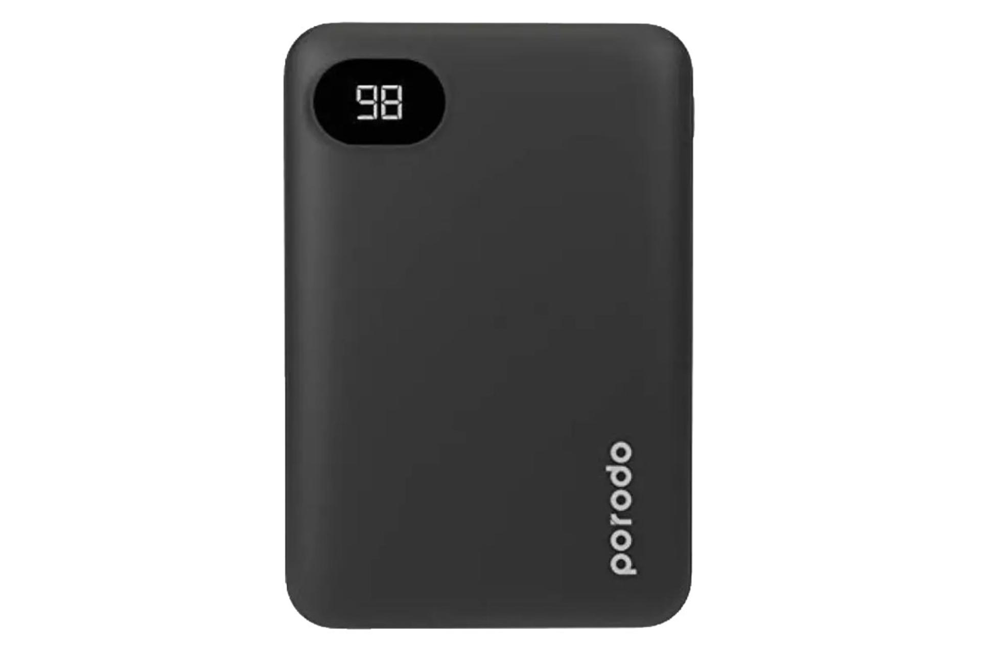  پاور بانک پرودو Super Compact PD-PBFCH002 با ظرفیت 10000 میلی‌آمپر ساعت مشکی