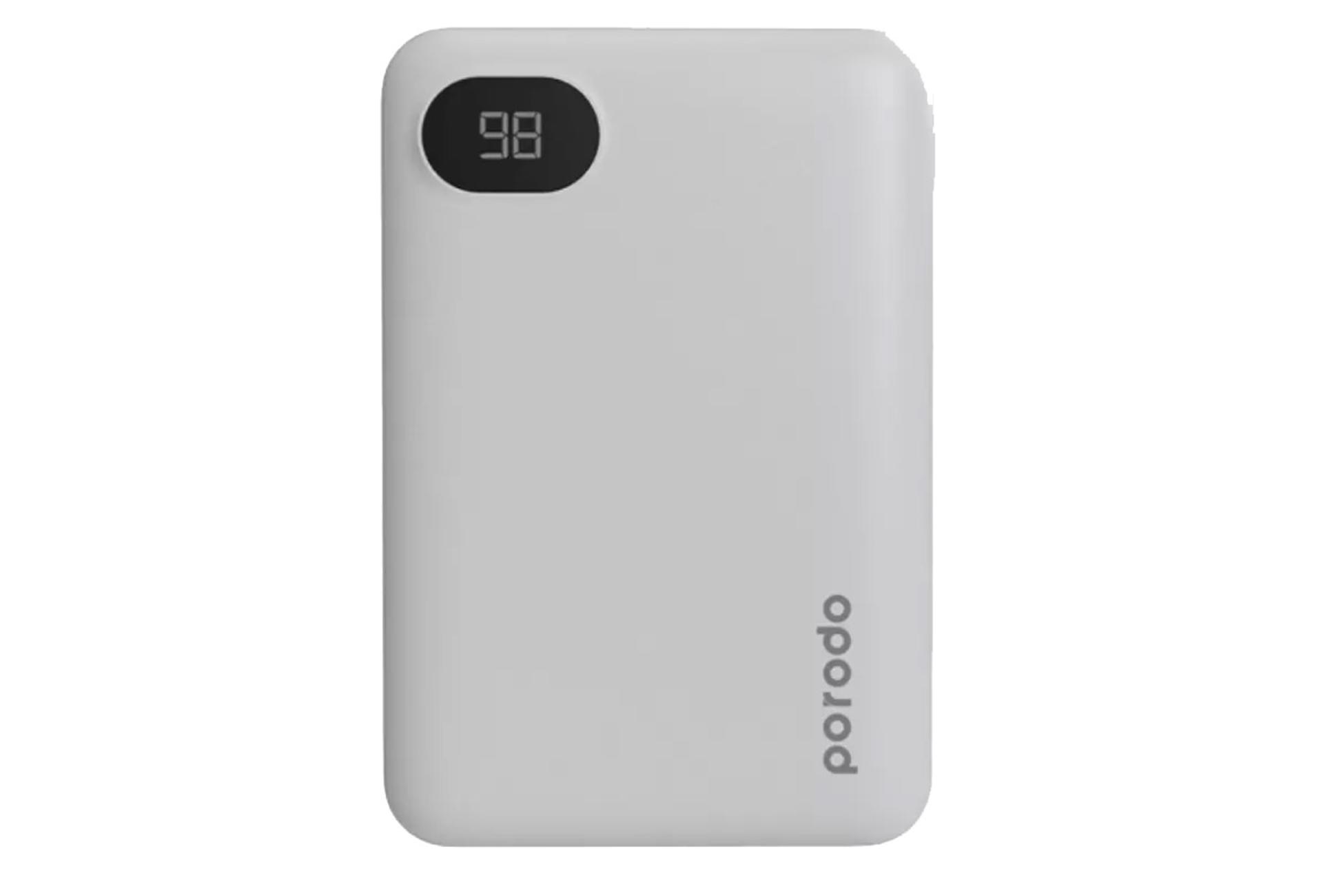  پاور بانک پرودو Super Compact PD-PBFCH002 با ظرفیت 10000 میلی‌آمپر ساعت سفید