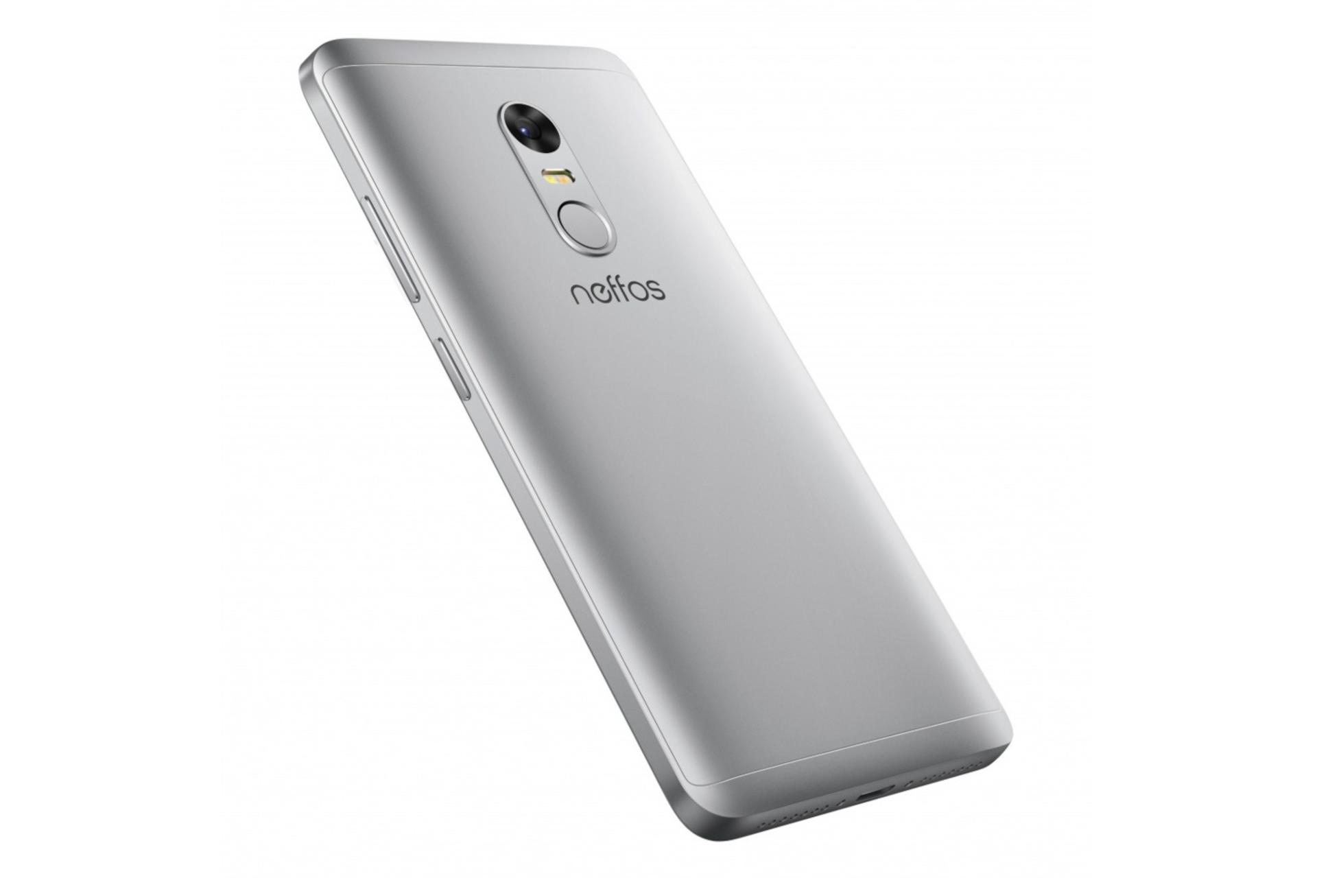 نمای جانبی گوشی موبایل Neffos X1 لایت تی پی لینک / TP-Link Neffos X1 Lite نقره ای