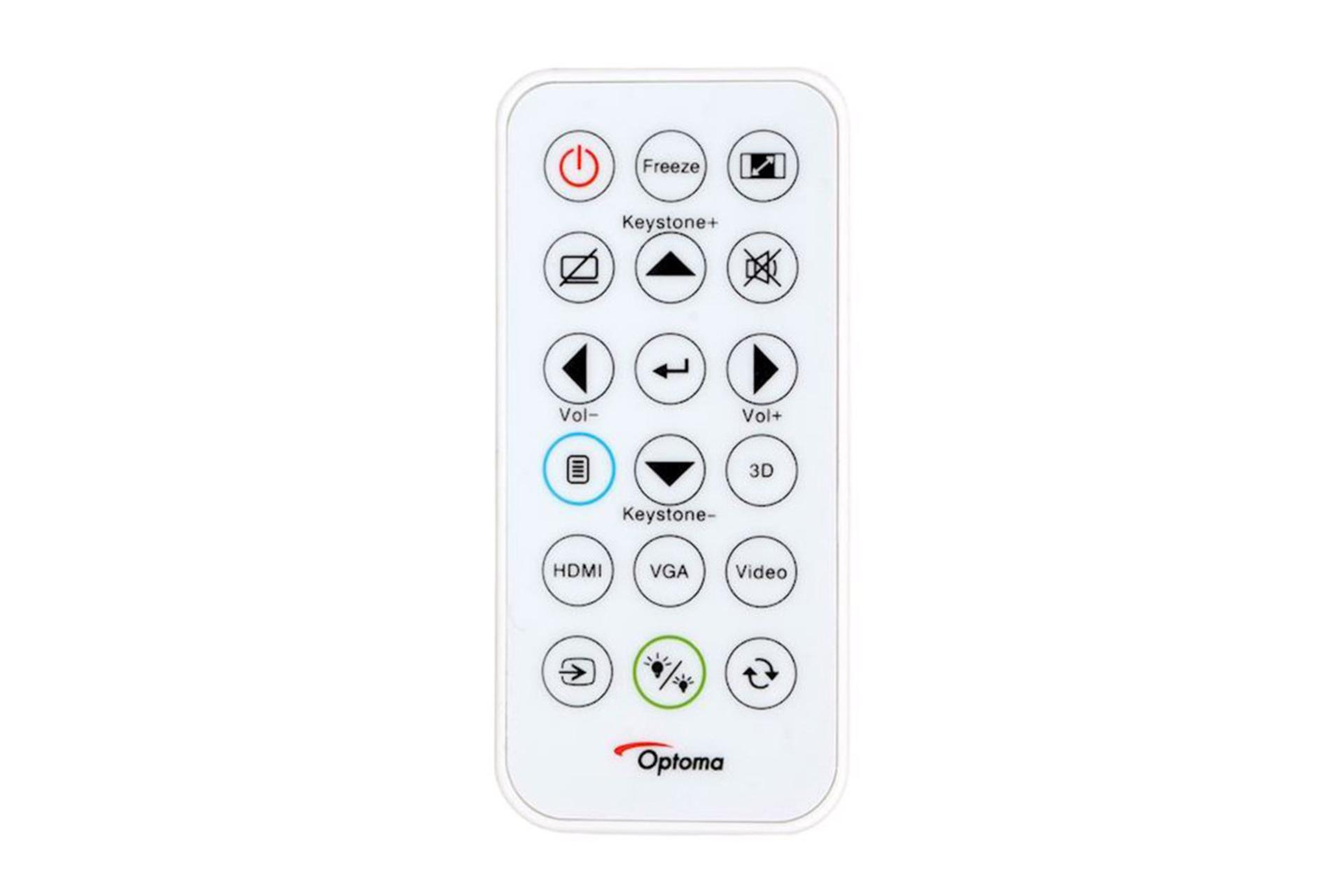 ریموت کنترل ویدیو پروژکتور اوپتوما Optoma W400LVe