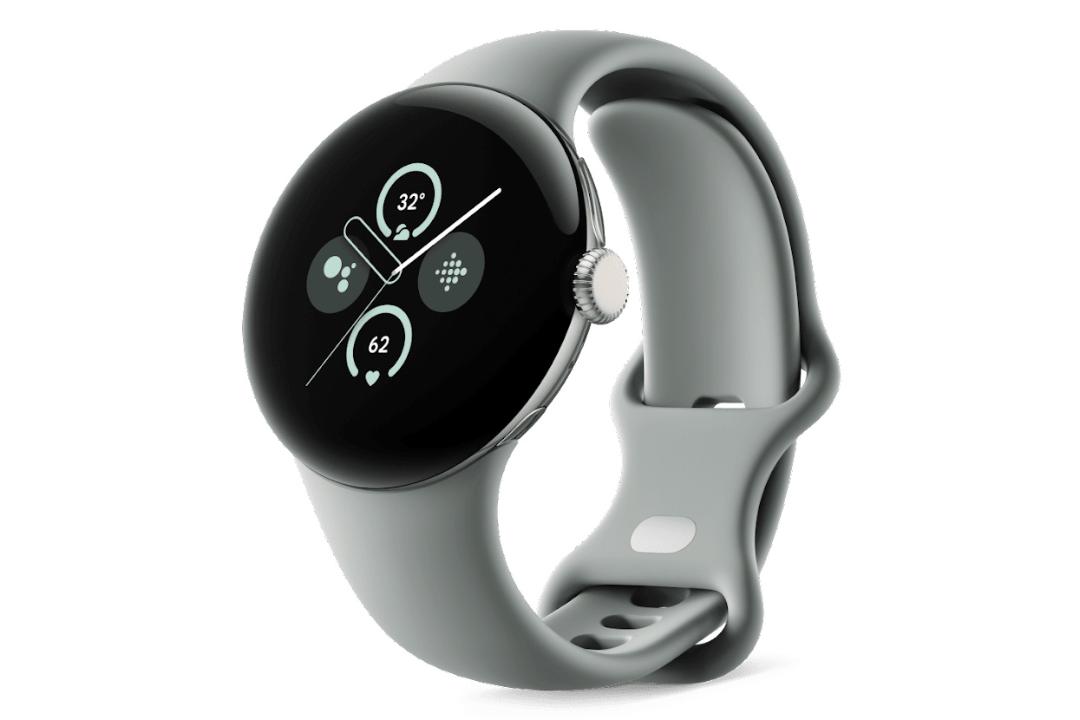 ساعت هوشمند پیکسل واچ 2 گوگل / Google Pixel Watch 2 بدنه طلایی روشن با بند خاکستری