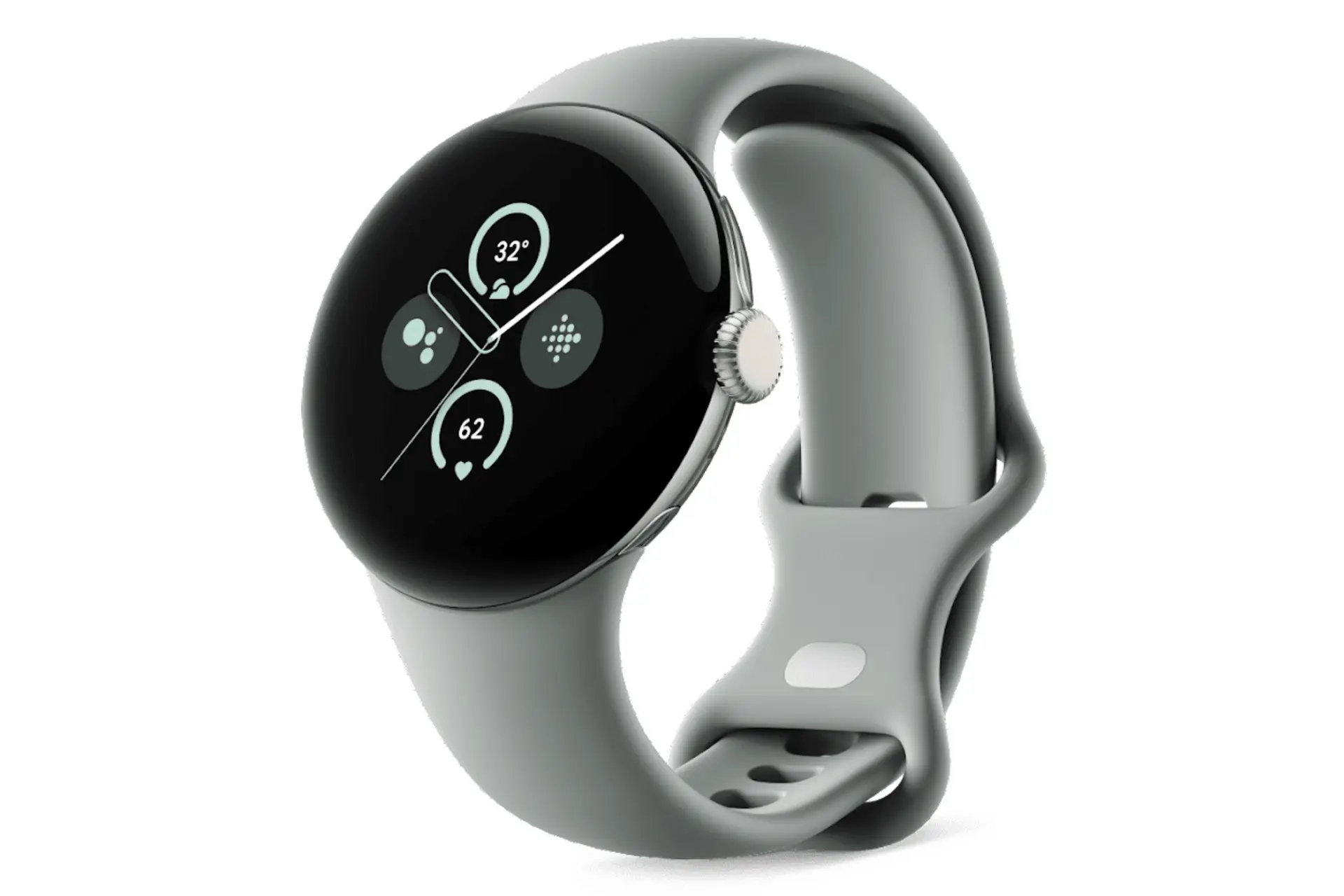 ساعت هوشمند پیکسل واچ 2 گوگل / Google Pixel Watch 2 بدنه طلایی روشن با بند خاکستری