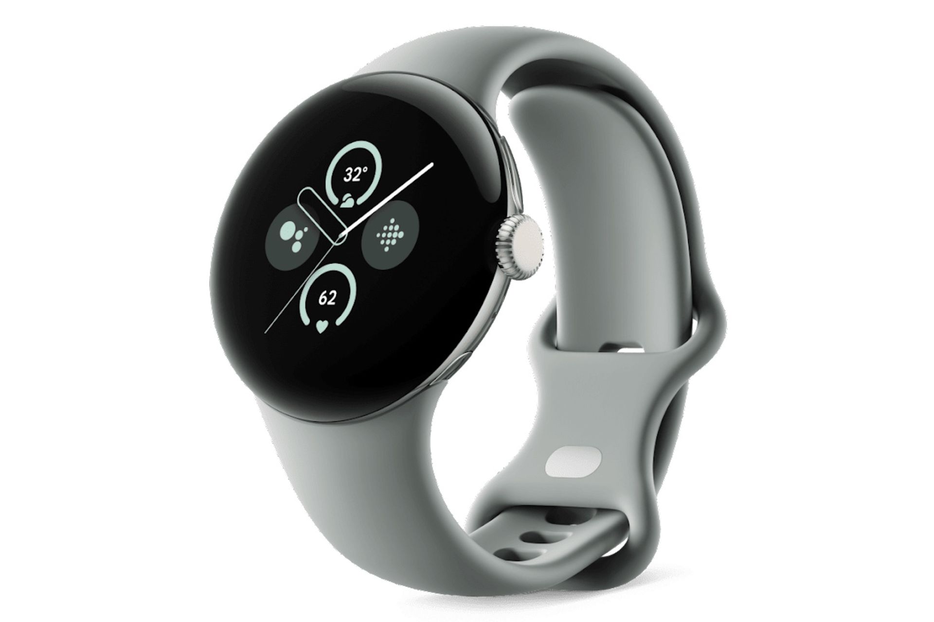 ساعت هوشمند پیکسل واچ 2 گوگل / Google Pixel Watch 2 بدنه طلایی روشن با بند خاکستری