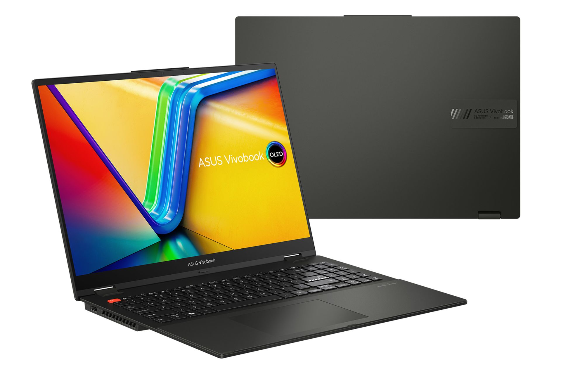 لپ تاپ ایسوس ASUS Vivobook S 16 Flip OLED TP3604VA نمای چپ و پشت