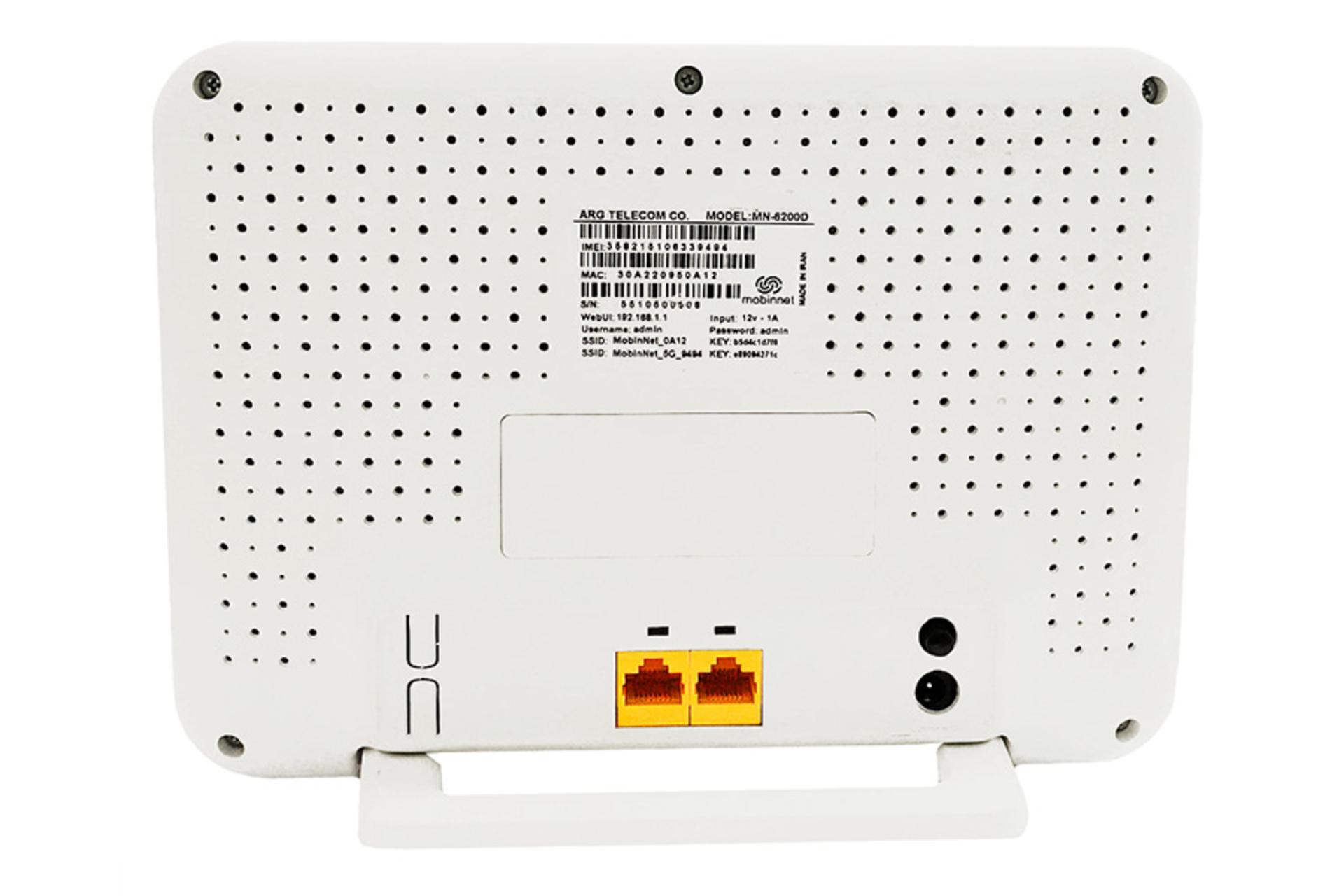 درگاه‌های مودم و روتر سیم‌ کارتی مبین نت Mobinnet MN-6200D