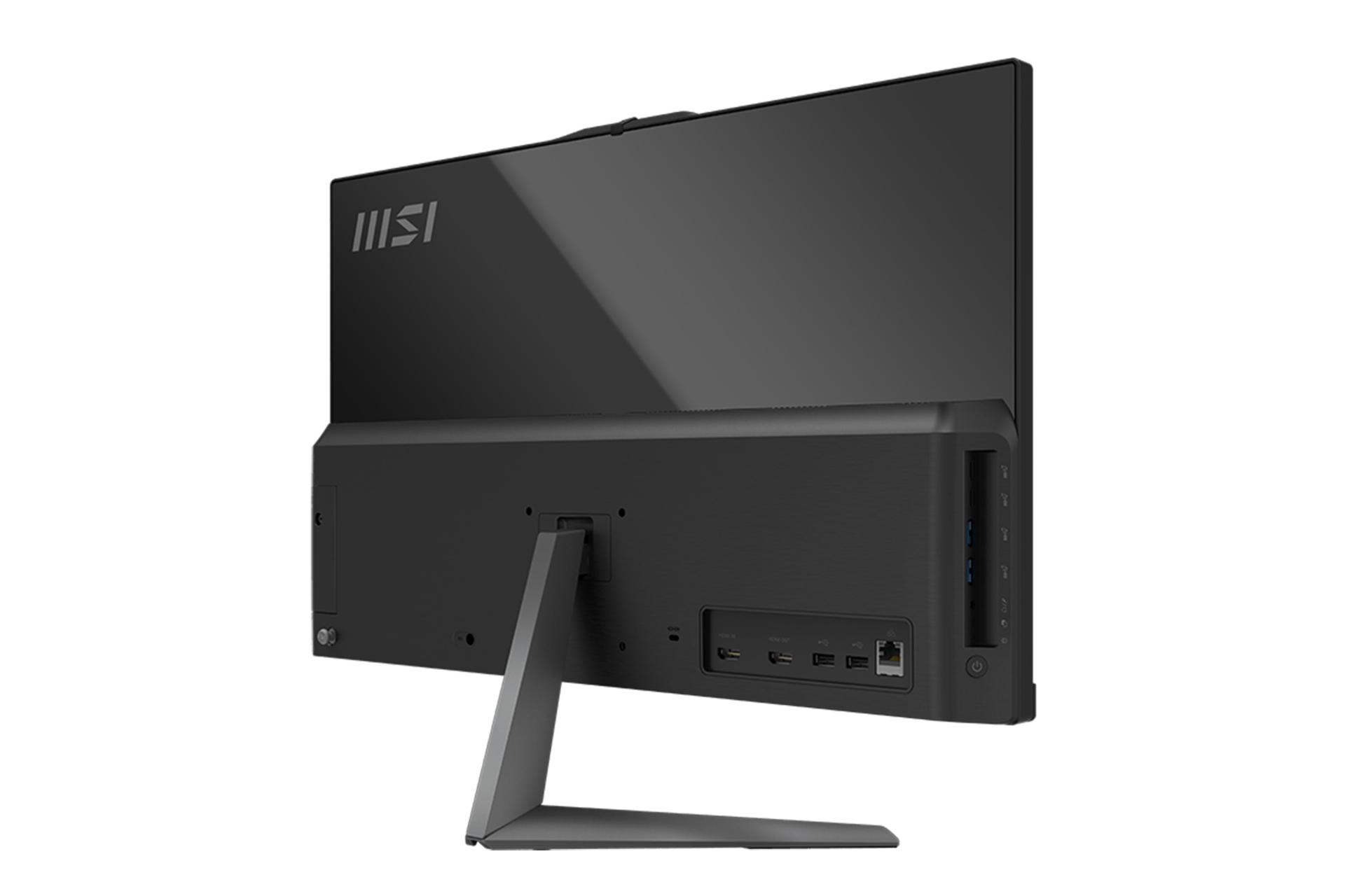 نمای پشت کامپیوتر آل این وان All in one MSI AM242 12M مشکی