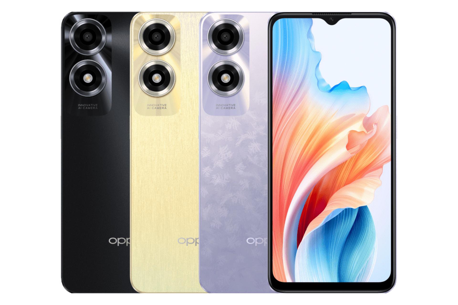 رنگ های مختلف گوشی موبایل اوپو Oppo A2x