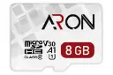 کارت حافظه آرون microSDHC با ظرفیت 8 گیگابایت مدل Pro V30 A1 کلاس 10