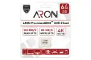 کارت حافظه آرون microSDHC با ظرفیت 64 گیگابایت مدل Pro V30 A1 کلاس 10 با جعبه