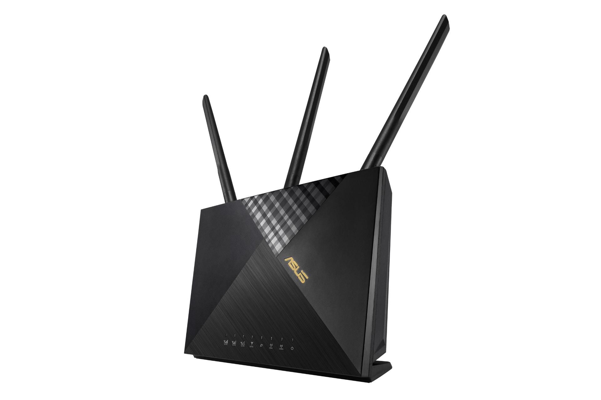 نمای کناری مودم و روتر سیم‌ کارتی ایسوس ASUS 4G-AX56