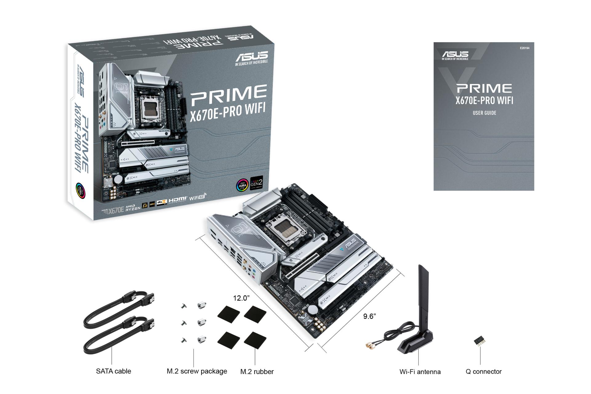 اقلام همراه مادربرد ایسوس ASUS PRIME X670E-PRO WIFI