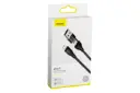 جعبه کابل شارژ USB باسئوس USB+Type-C به Lightning مدل 18w 2in1 با طول 1 متر