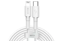 طول کابل شارژ USB باسئوس Type-C به Lightning مدل BMX Mini White MFi Certified با طول 1.8 متر