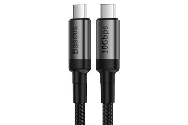 کانکتور کابل شارژ USB باسئوس Type-C به Type-C مدل Cafule 100w با طول 1 متر