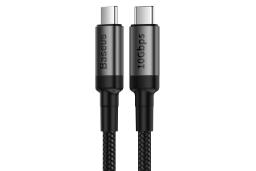 طراحی کابل شارژ USB باسئوس Type-C به Type-C مدل Cafule 10Gbps با طول 2 متر
