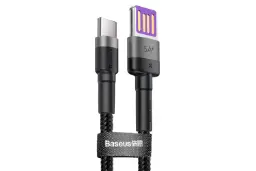 کابل شارژ USB باسئوس USB به Type-C مدل Cafule HW QC با طول 1 متر