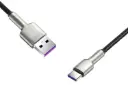 کانکتور کابل شارژ USB باسئوس USB به Type-C مدل Cafule Metal 40w با طول 0.25 متر