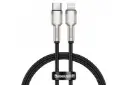 کابل شارژ USB باسئوس Type-C به Lightning مدل Cafule Metal با طول 0.25 متر